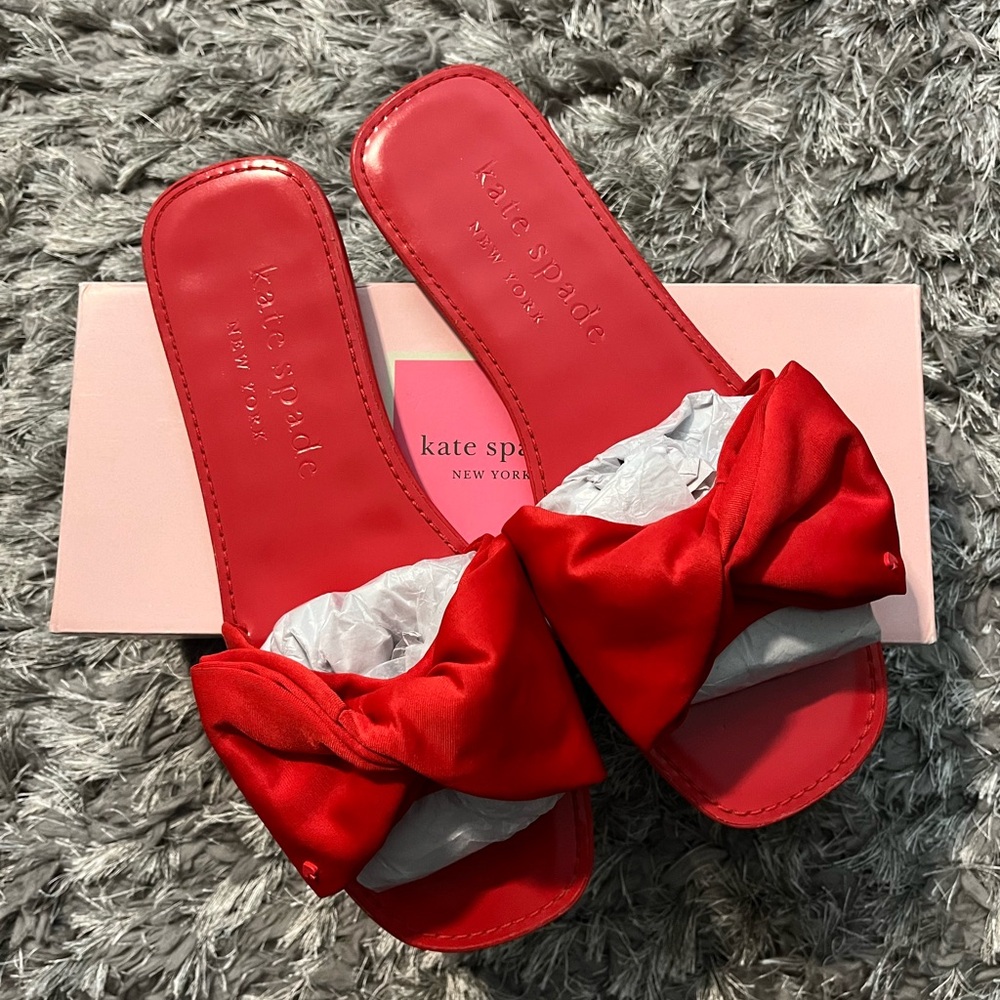 🎉 KATE SPADE Bikini slide Sandals Sz 10.5M